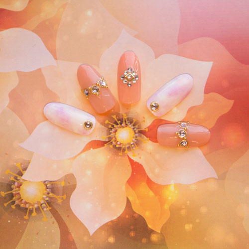 タイダイオレンジベージュ