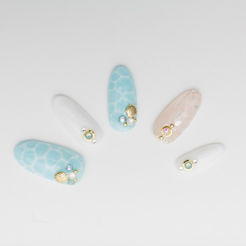 海のドロップネイル