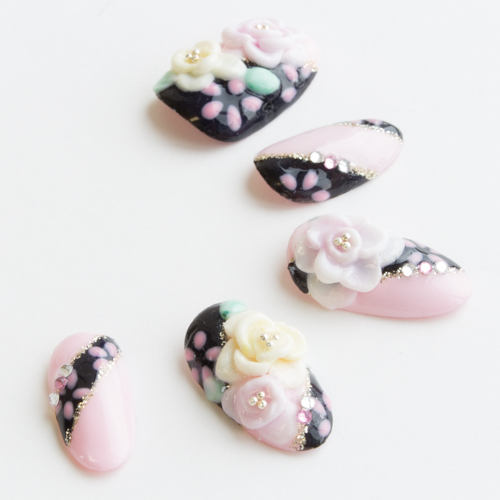 バラの和ネイル